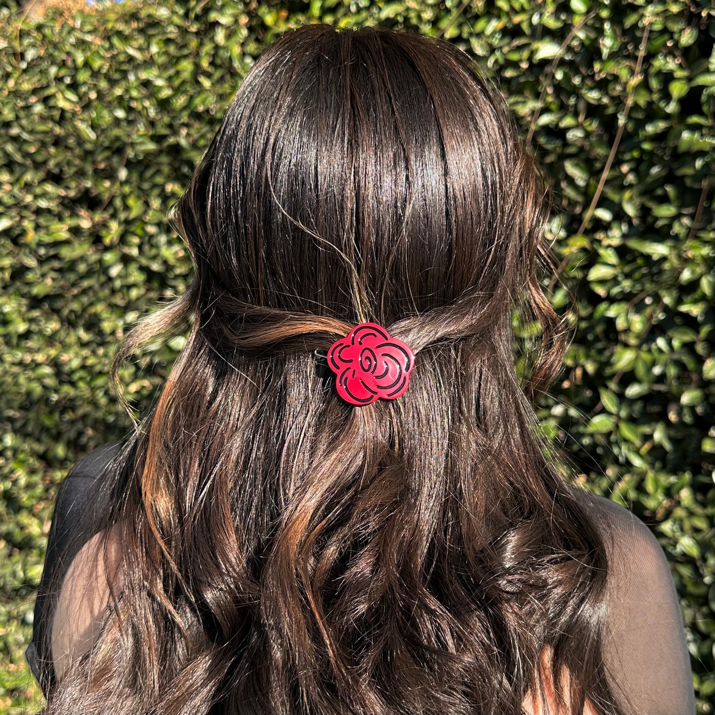 A Lover’s Rose Hair Clip
