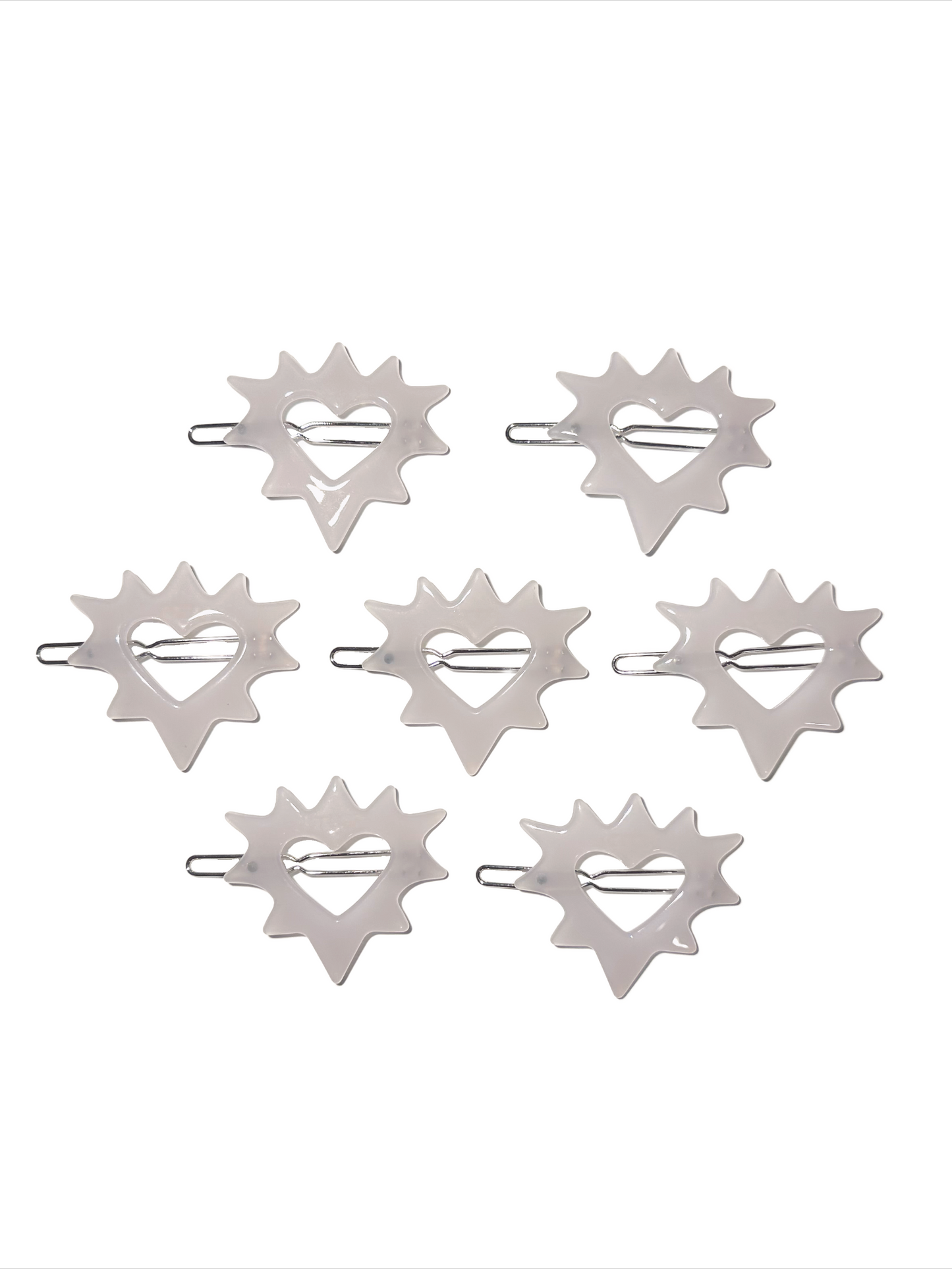 Spiked Heart Hair Clip