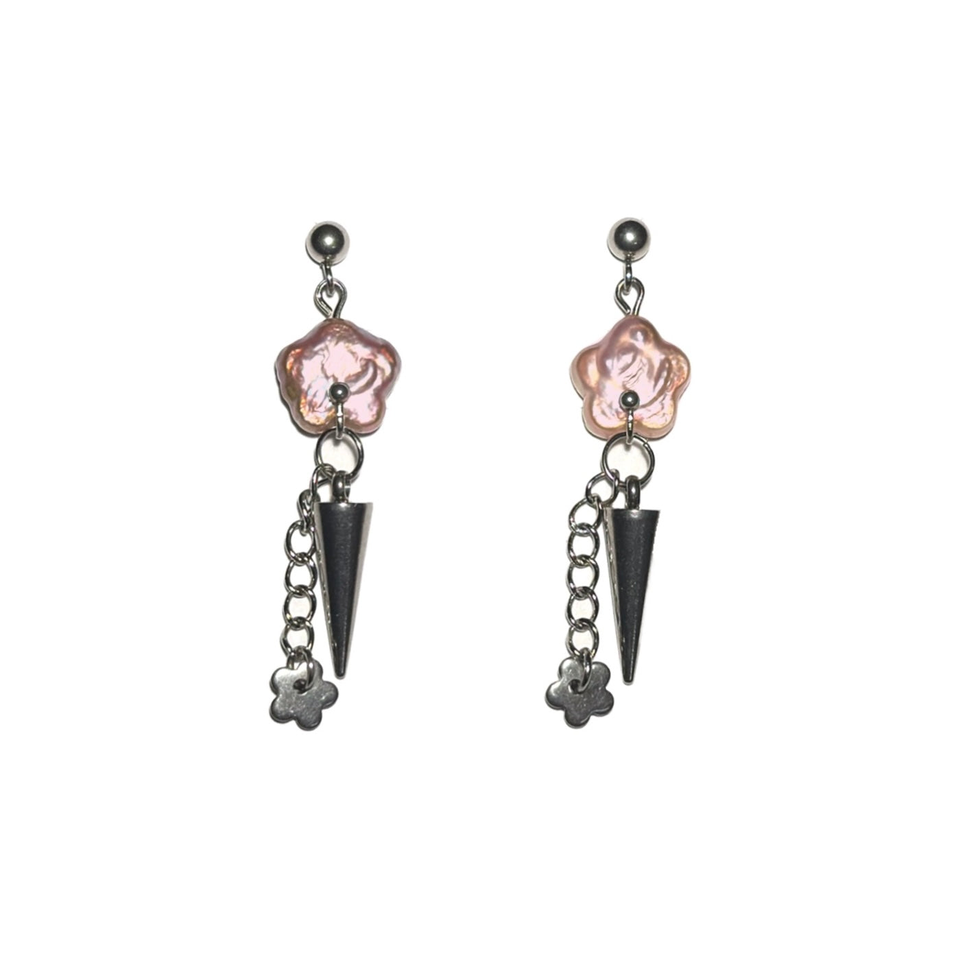Pink Petal Studs