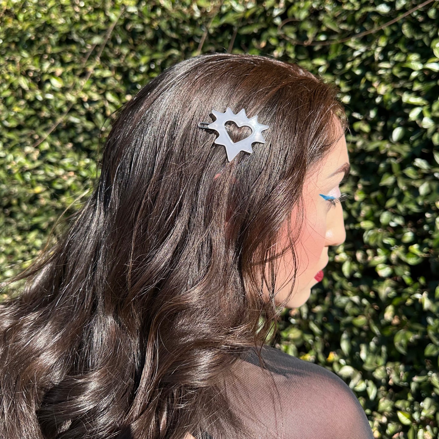 Spiked Heart Hair Clip