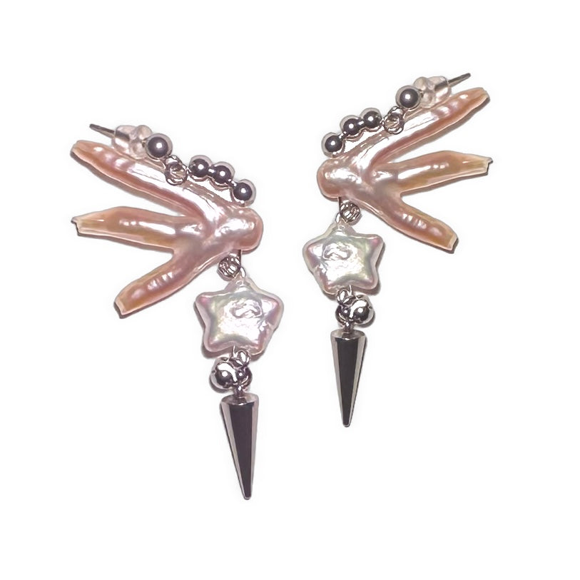 Metal Wings Earrings
