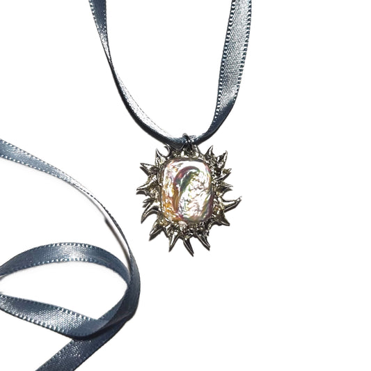 Spiked Pearl Pendant